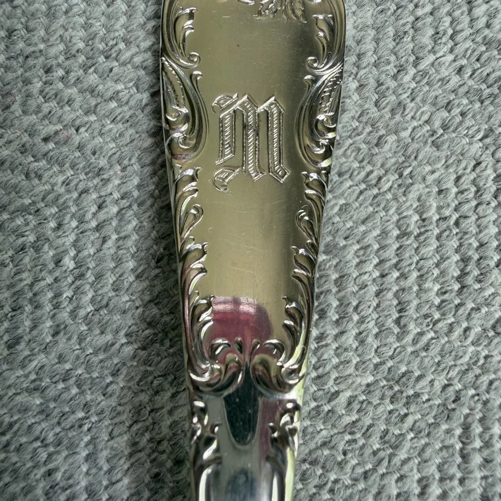 M Engraved Silverware Keychain - Picture 3 of 5
